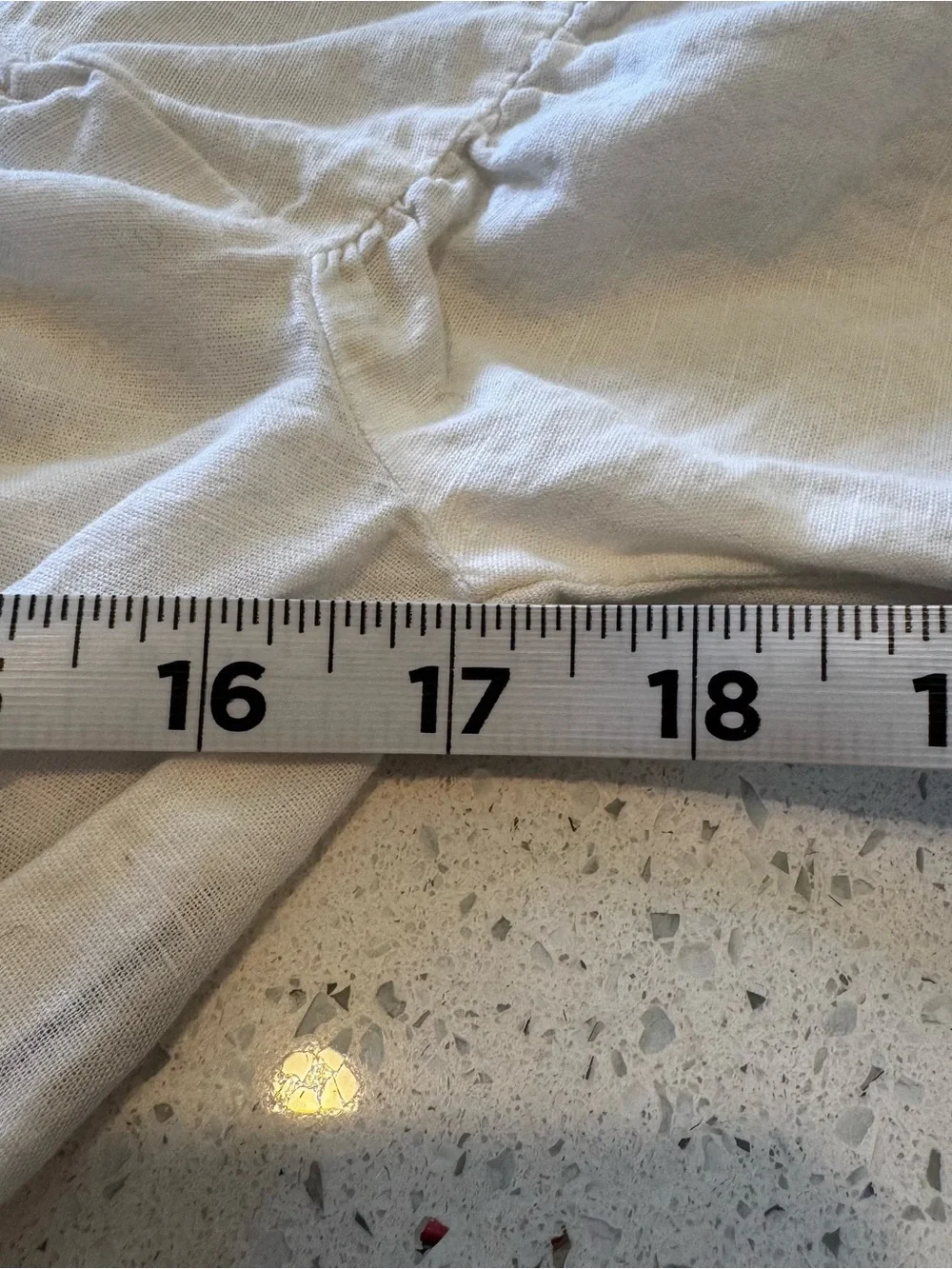 Les Coyotes de Paris Philene White Cotton Linen Puff Sleeve Crop Top Size 16